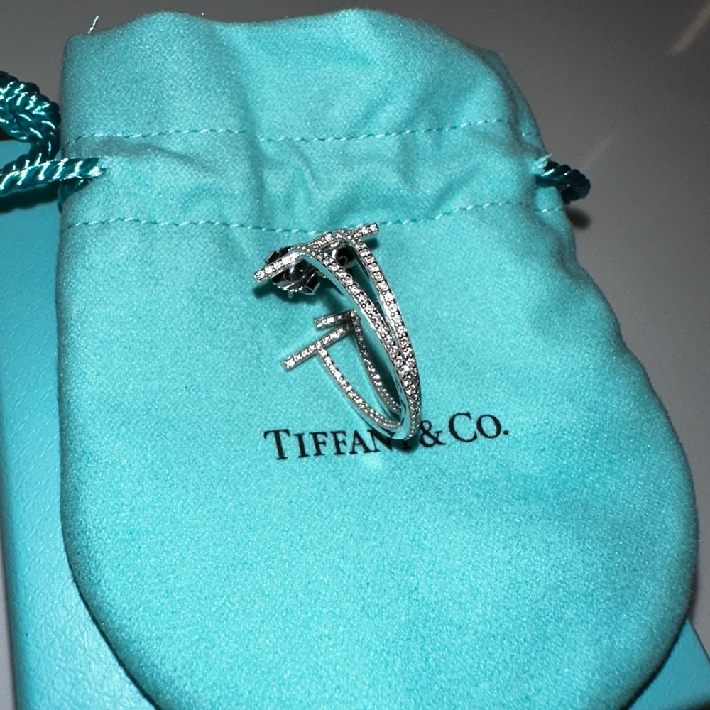 Tiffany & Co. Diamond Hoop Earrings